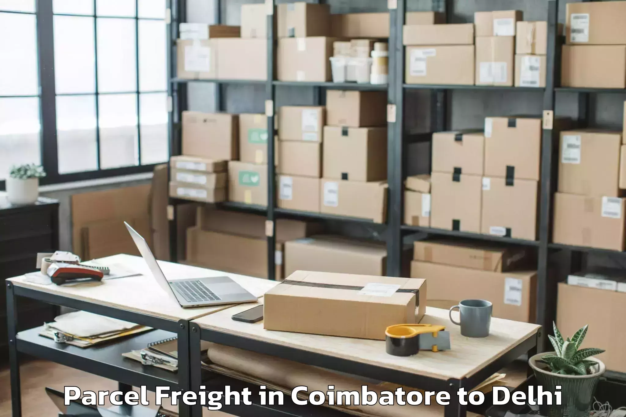 Book Coimbatore to Ramesh Nagar Parcel Freight Online